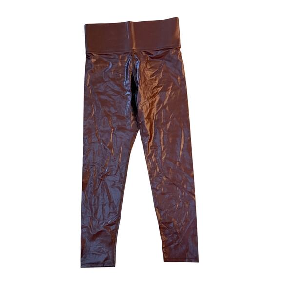 Carbon39 Takara Shine Leggings in Cappuccino Brown Size Medium 7/8th length - Picture 4 of 7